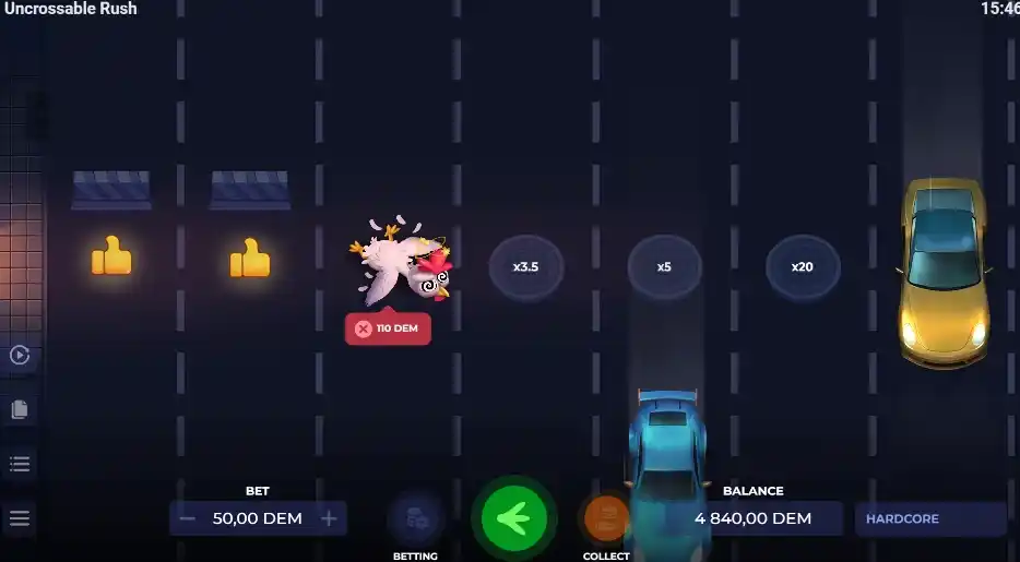Bonus et promotions pour Uncrossable Rush